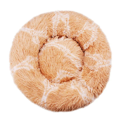 Round Plush Pet Bed - Large