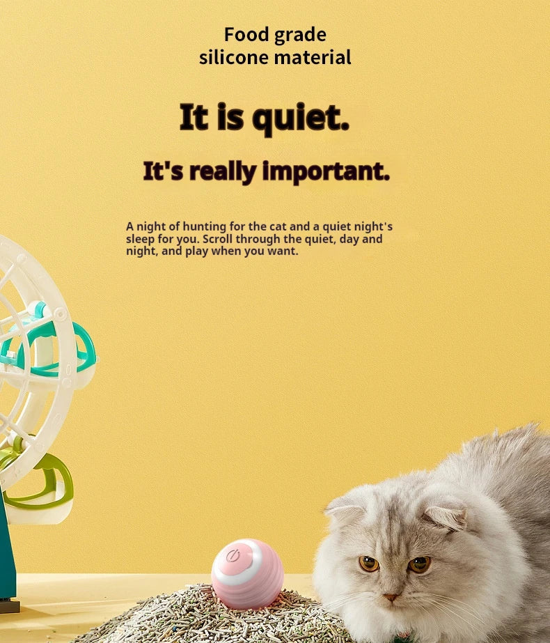 Self-Rolling Electric Cat Ball