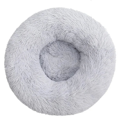 Round Plush Pet Bed - Large