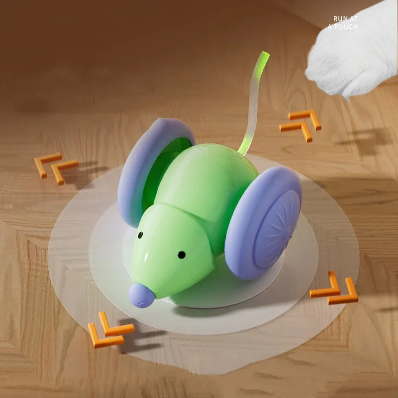 Electric Mouse Car Cat Toy