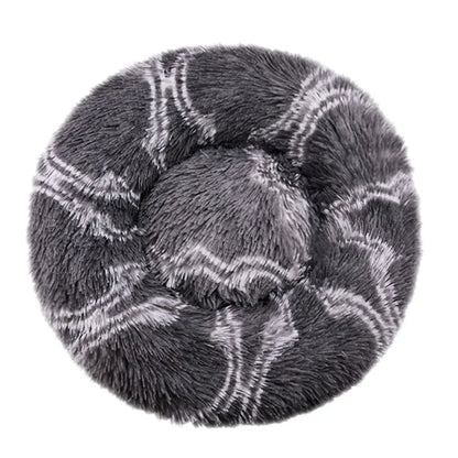 Round Plush Pet Bed - Large