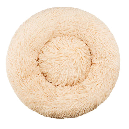 Round Plush Pet Bed - Large