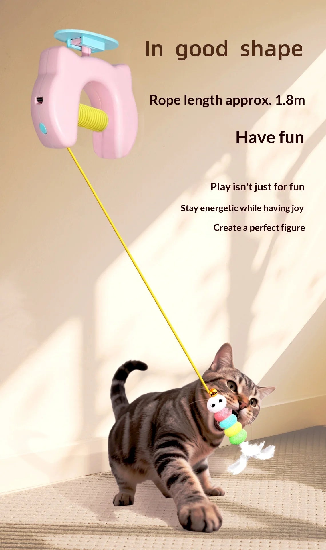 Electric Hanging Door Cat Toy