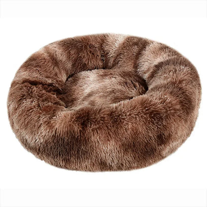 Round Plush Pet Bed - Large