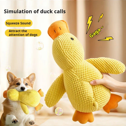 Plush Duck Dog Toy with Sound