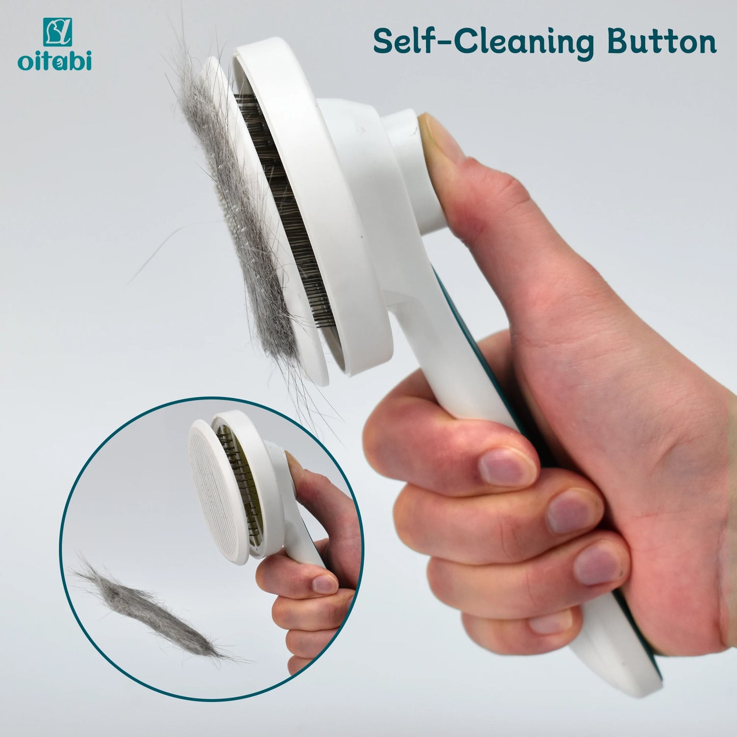 Self-Cleaning Pet Grooming Brush