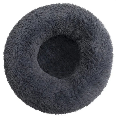 Round Plush Pet Bed - Large