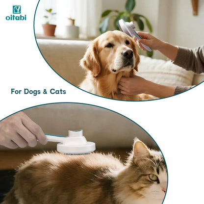 Self-Cleaning Pet Grooming Brush