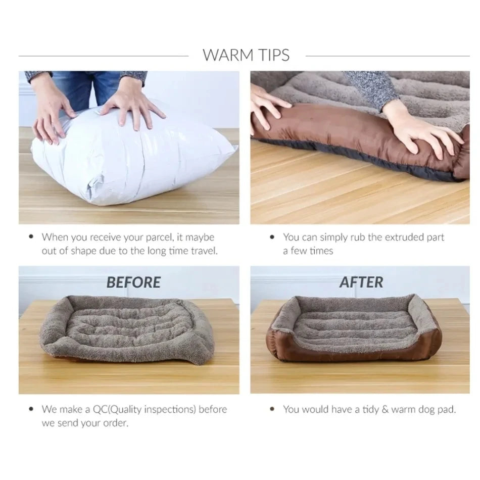 Square Dog Sofa Bed - Washable